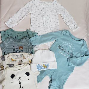 Newborn boys bundle with hat